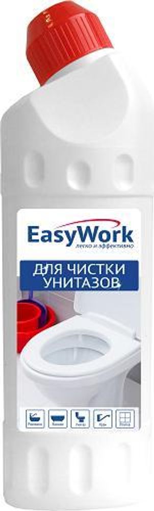 Средство чистящее д/унитазов EASYWORK 500мл гель