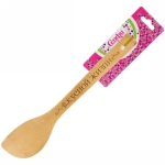 Лопатка бамбуковая скошенная 30*6см «Вкусной жизни» Селфи