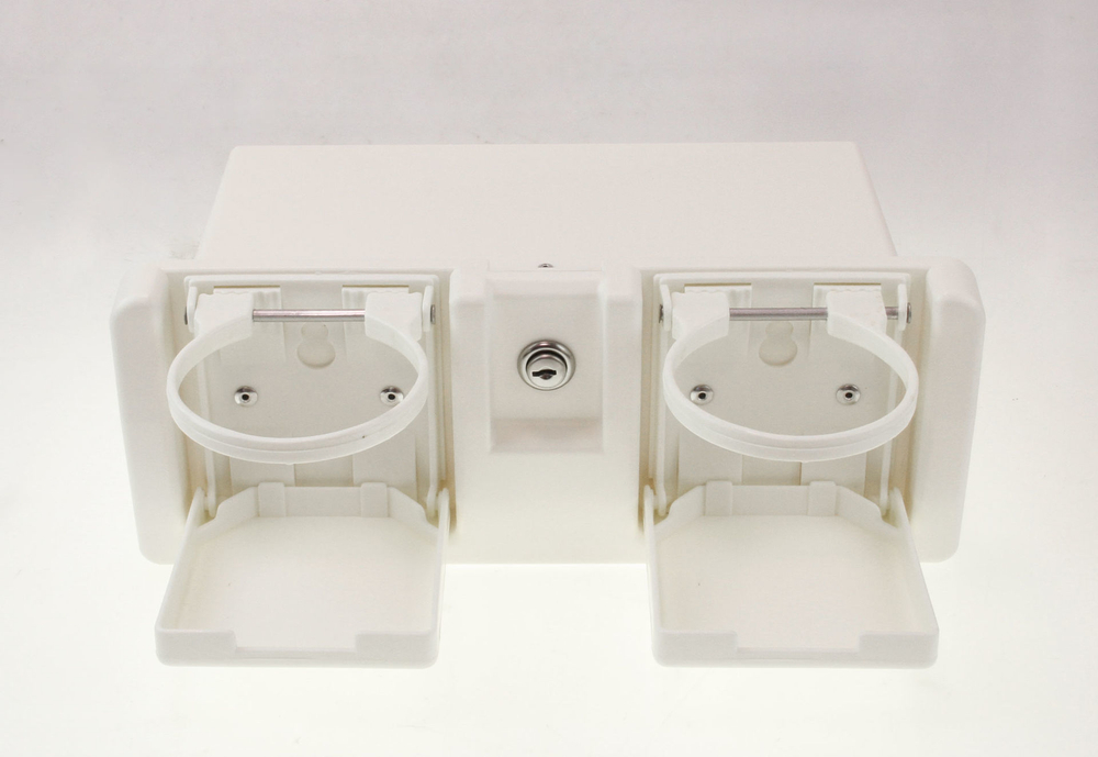 Ящик для мелочей врезной с подстаканниками C12201W