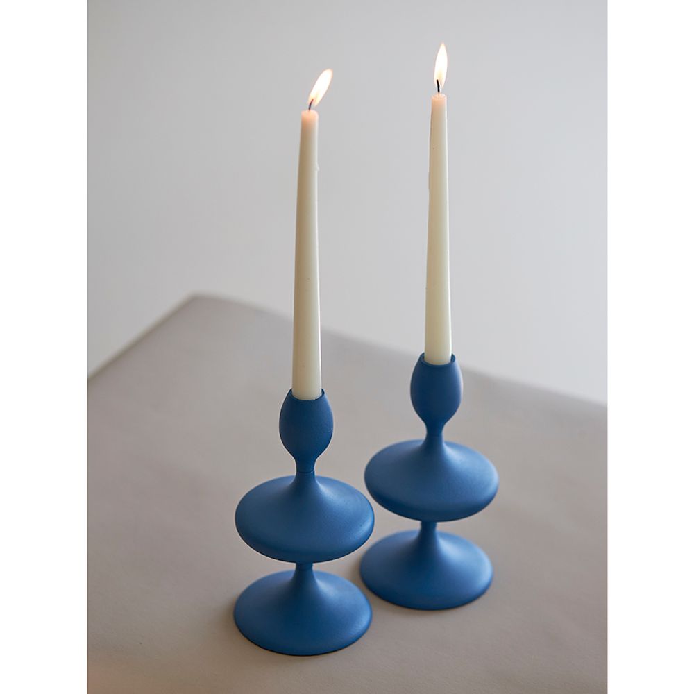 Подсвечник Vivlend, 20 см, синий