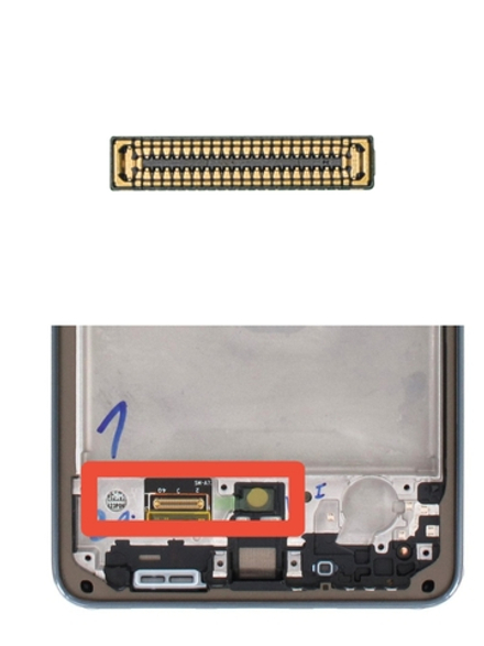 Samsung Galaxy A73 5G  (SM-A366B) - FPC коннектор дисплея (на шлейфе)