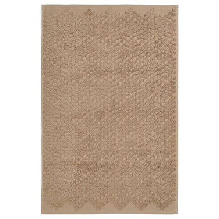 IKEA FJÄLLKATTFOT  (ИКЕА ФЙÄЛЛКАТТФОТ)  -  Коврик для ванной комнаты, бежевый, 50x80 см