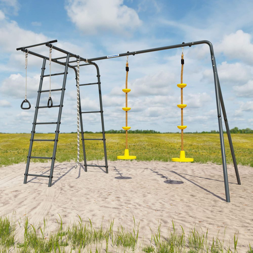 ROMANA Полянка Плюс 2 (антрацит) (с качелями гнездо)