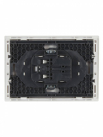 FORTE&PIANO Розетка 2-местная без заземления с защитными шторками безвинтовое крепление 10А FP225 белый IEK