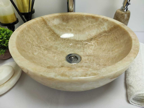 Раковина из оникса Bowl Yellow TinLip BO-60324 40*40*15