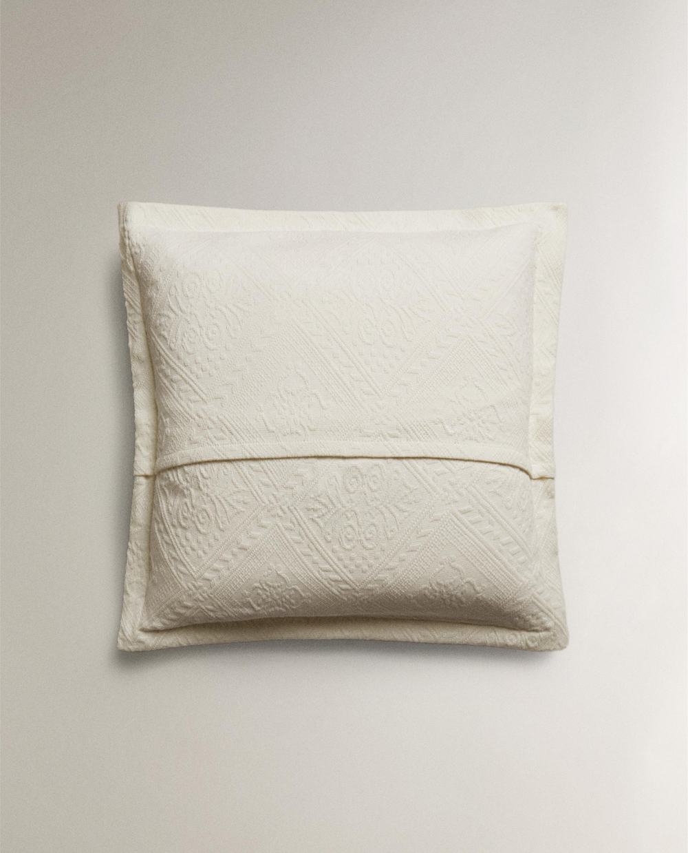 Zara Home наволочка декоративная из хлопка, бежевый · 1162/007