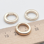 Замок-кольцо, цвет золото, размер 15 мм, цена за 1 шт