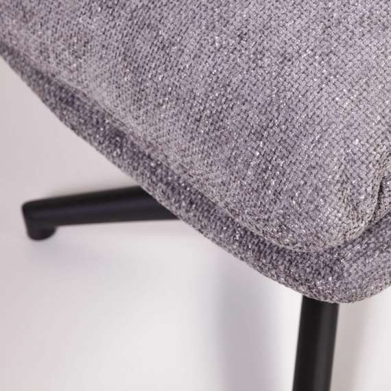 Кресло-качалка с оттоманкой Magnus, серое