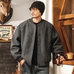 Мужская бейсбольная куртка в американском ретро, весенне-осенняя свободная модная брендовая мужская куртка