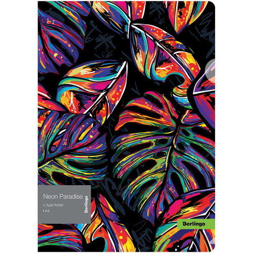 Папка-уголок Berlingo "Neon Paradise" А4, 200мкм, с рисунком LFp_A4081