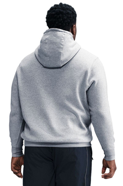 Куртка теннисная Nike Club Fleece Pullover - dark grey heather/lt smoke grey/white