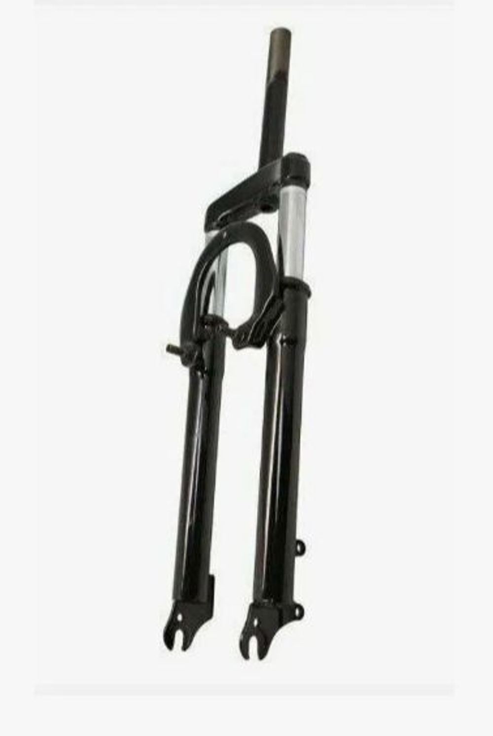 Вилка амортизационная TRIX 26"х1-1/8", алюминий, пружинно-эластомерная, безрезьбовой, шток 255мм, ход 100мм, Disk и V-br тормоз, регулировка преднагрузки, матовая черная (8)