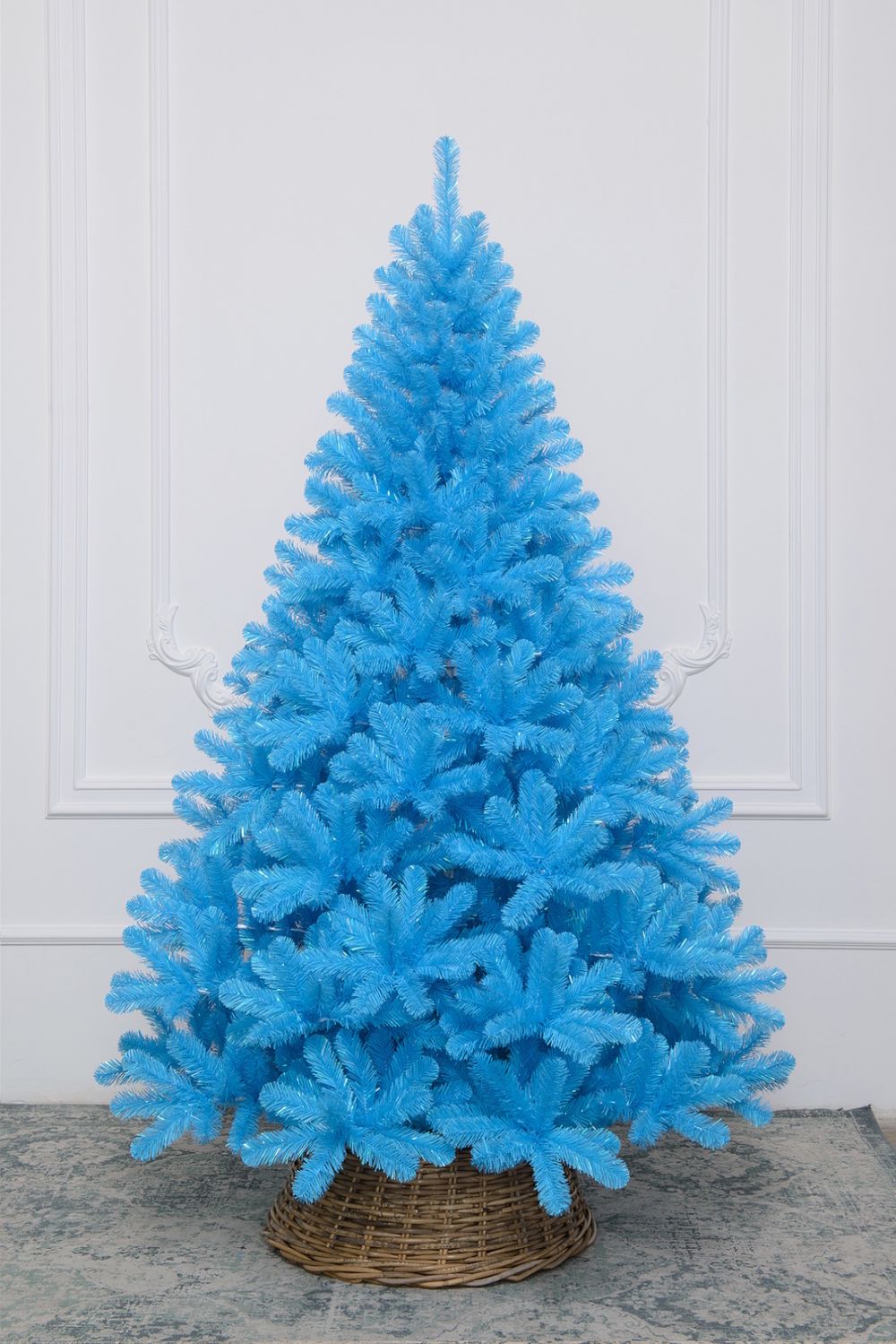елка цветная голубая "Зимний рассвет"
