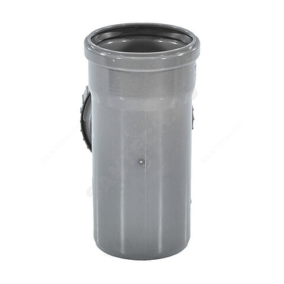 Ревизия НПВХ серая Дн 110 б/нап в комплекте с крышкой ТУ 6-49-33-92 Агригазполимер