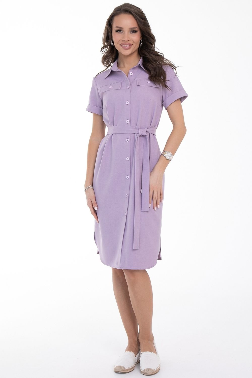 Платье-рубашка Сидни (лаванда) Diolche