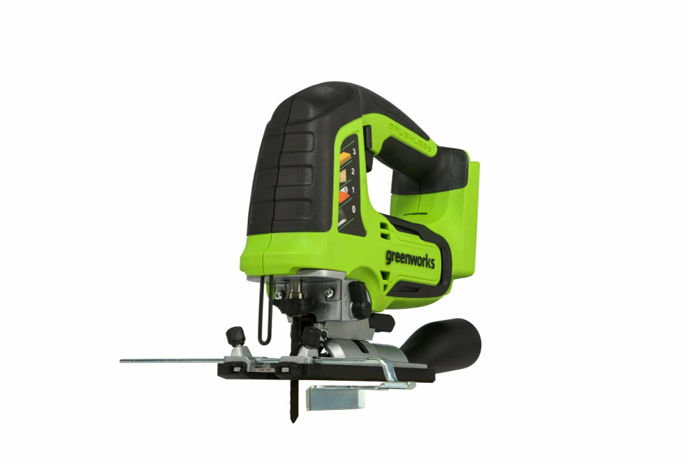 Лобзик аккумуляторный GREENWORKS GD24JS 24В,100мм-дер.,8мм-сталь,б/щ,без АКБ и ЗУ (3601407)