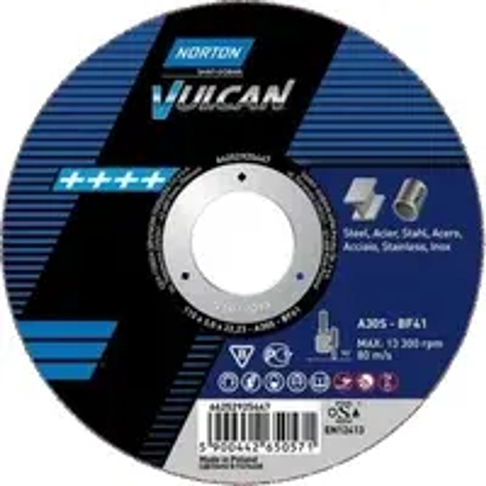 Круг отрезной 150х2.0x22.2 мм для металла Vulcan NORTON 66252925439