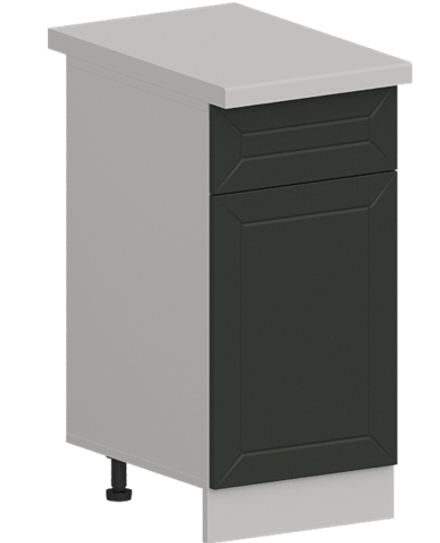 Кухня Модуль ШН1Я 400 Ликата / Насыщенно-зеленый