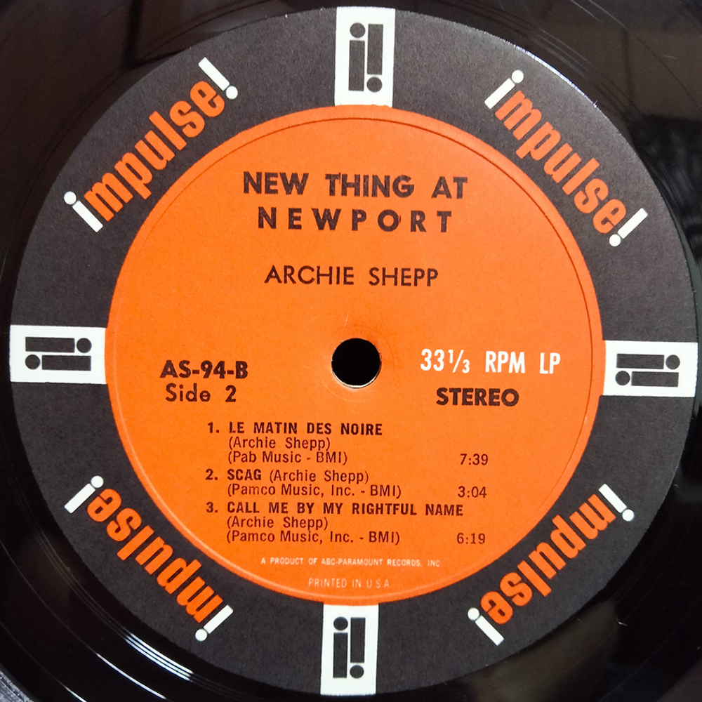 John Coltrane, Archie Shepp / New Thing At Newport (LP)
