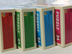 Пазл 24 детали, "Девочка с пушистыми друзьями", Рыжий Кот в комплекте 4 шт, арт.П24-5628, картонная основа, от 3 лет