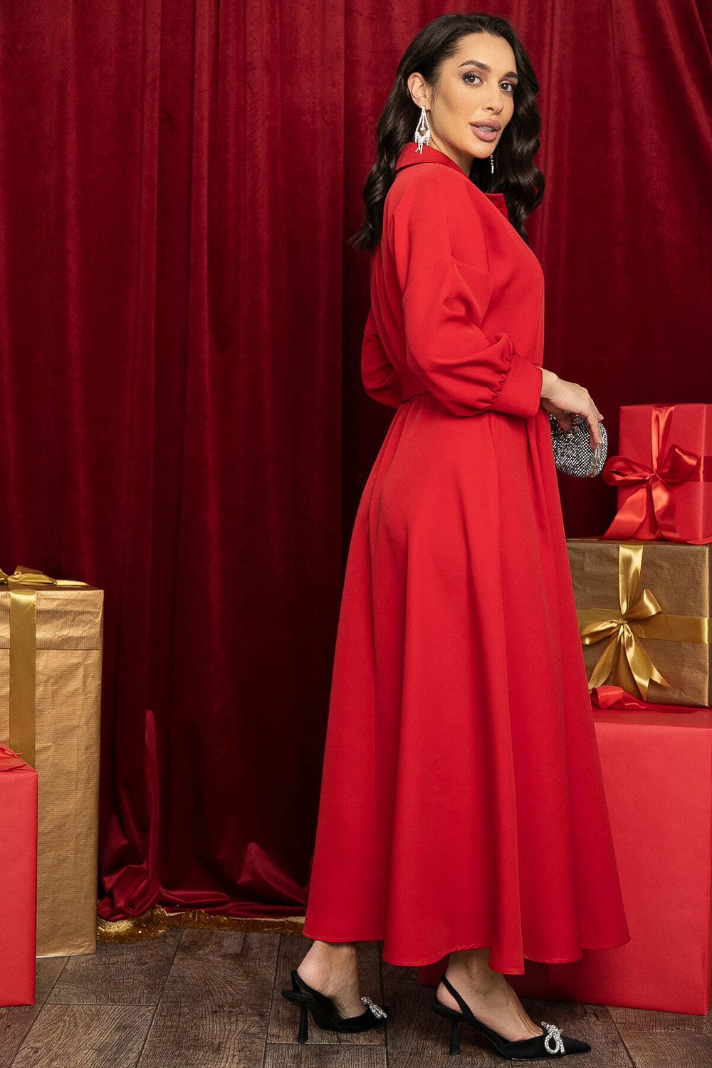 Платье Вечерняя симфония (красное) П14466-30М LT Collection