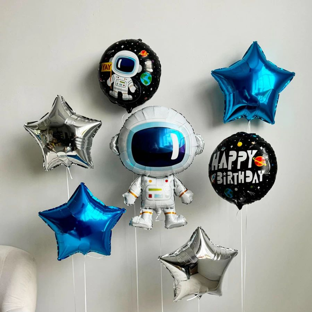 Фольгированный шар «Happy Birthday. Космонавт», 46 см