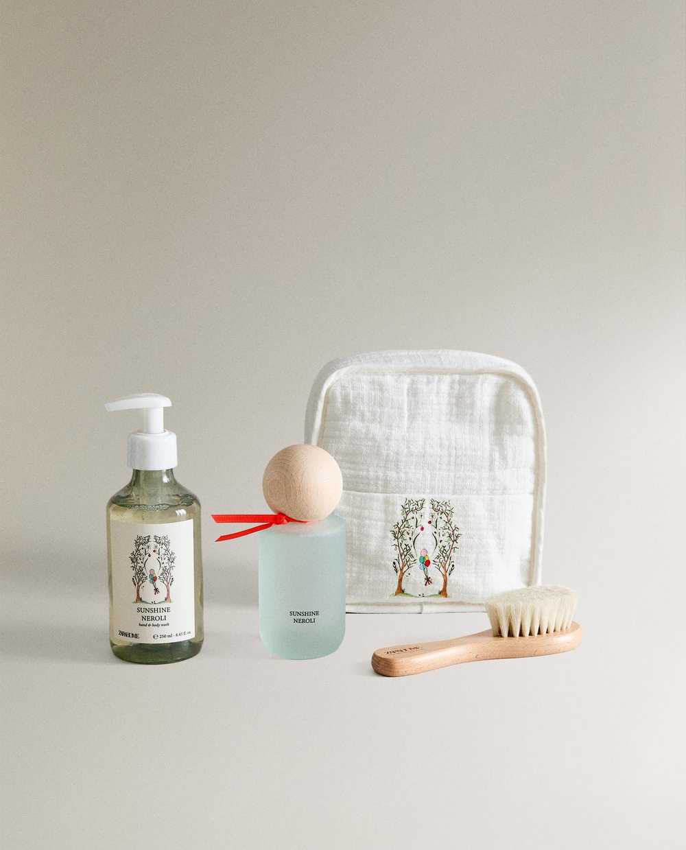 ZARA HOME НАБОР ДЕТСКИХ ТУАЛЕТНЫХ ПРИНАДЛЕЖНОСТЕЙ, РАЗНОЦВЕТНЫЙ