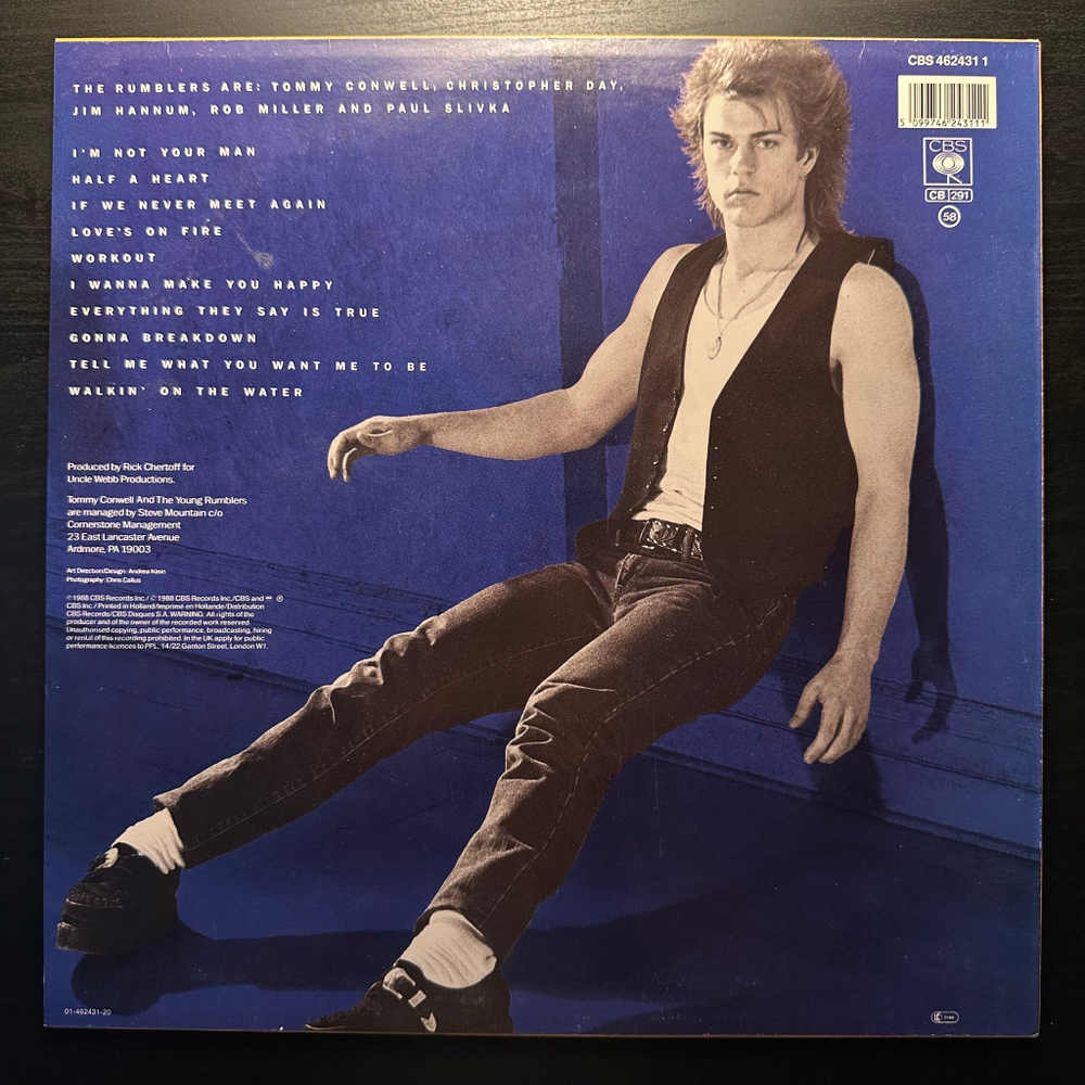 Tommy Conwell And The Young Rumblers - Rumble (Голландия 1988г.)