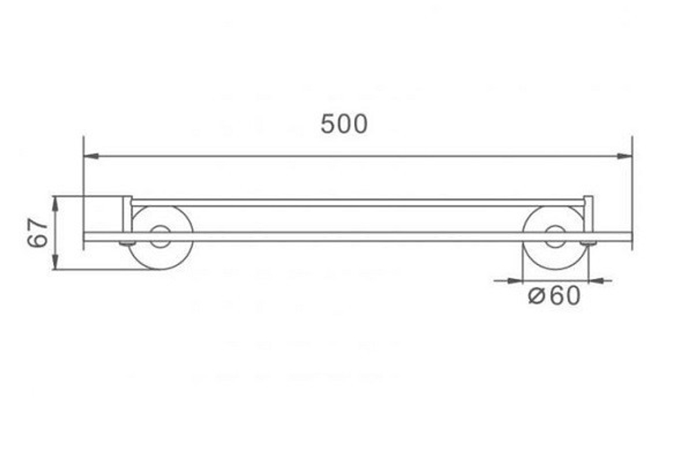 Полка FRAP стеклянная ЧЕРНАЯ F30207