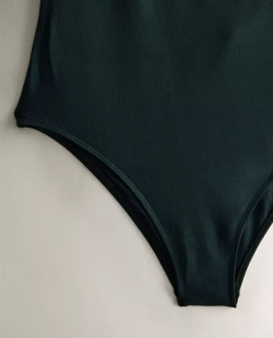 ZARA HOME КУПАЛЬНИК С БРЕТЕЛЬКАМИ НА СПИНЕ, ЗЕЛЕНЫЙ