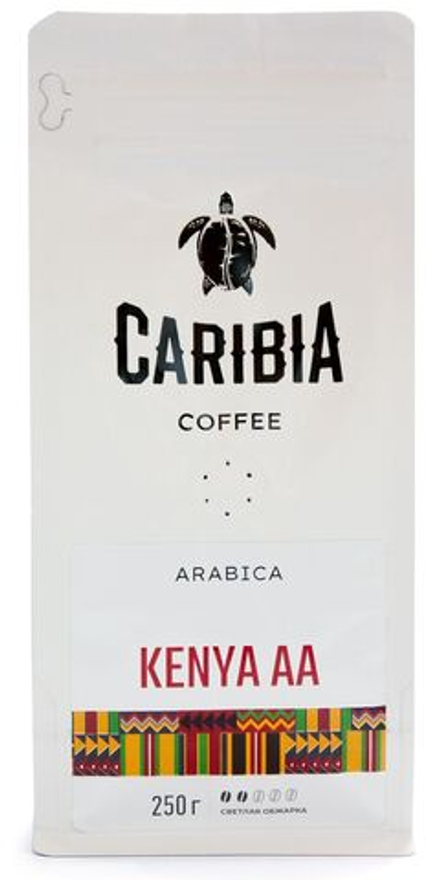 Кофе CARIBIA Arabica Kenia зерно, 250г
