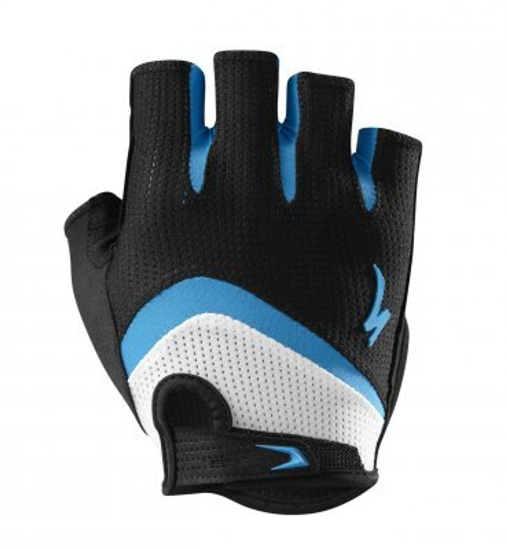 Перчатки Specialized BG Gel, кор. пальцы, голубой/черный, размер L (670E-1674)