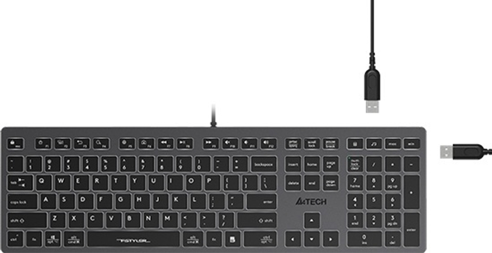 Клавиатура A4Tech FX60H White белый