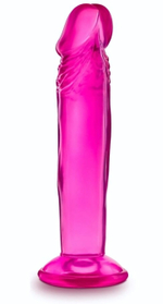 Розовый анальный фаллоимитатор Sweet N Small 6 Inch Dildo With Suction Cup - 16,5 см. (Цвет: розовый)