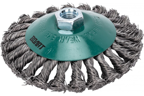 Щетка для УШМ 125 мм, M14, витая проволока ВОЛАТ 81060-125
