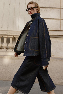 ZARA ДЖИНСОВАЯ КУРТКА Z1975 SET, СИНИЙ