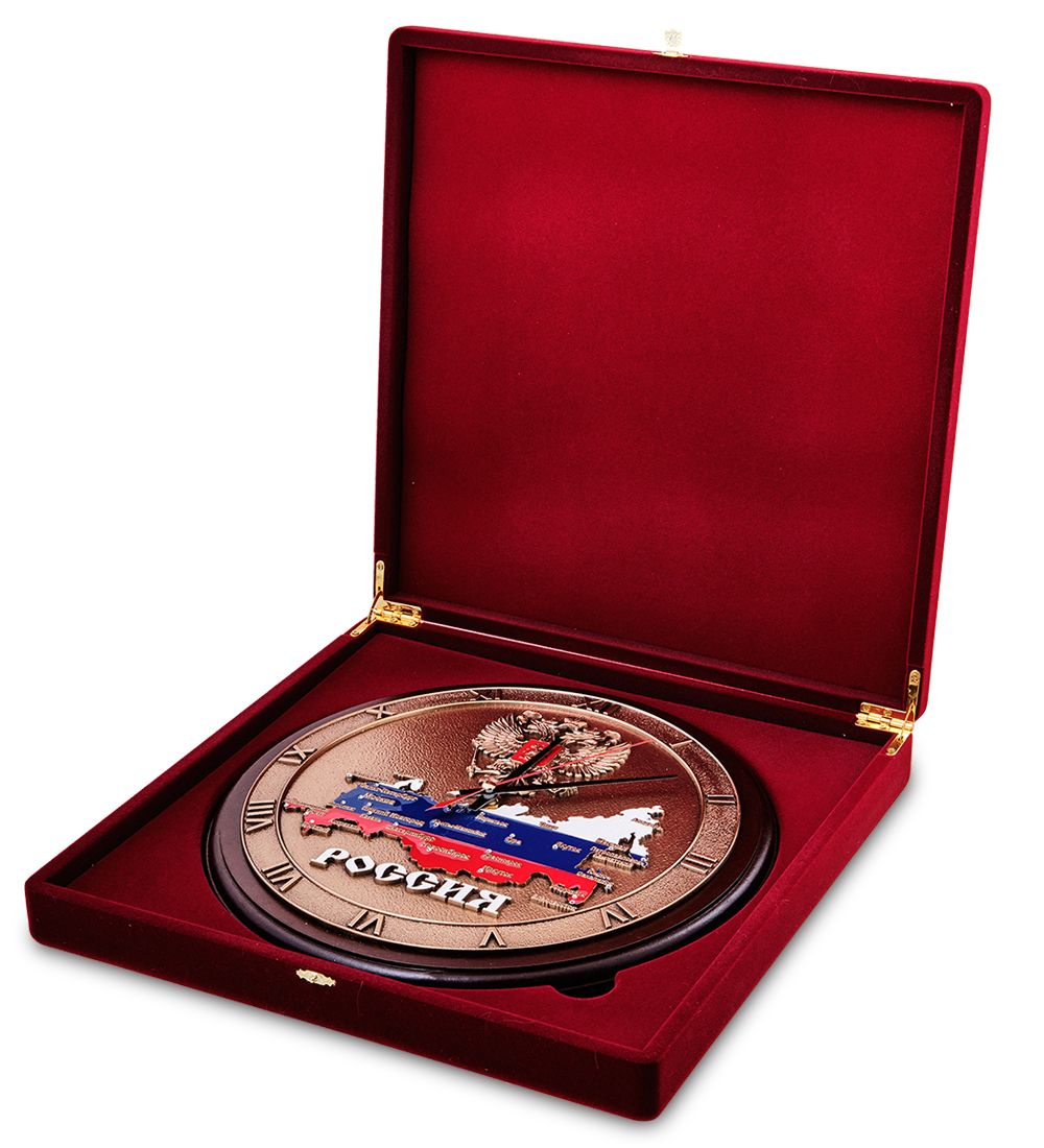 ПК-225 Настенные часы «Карта России»