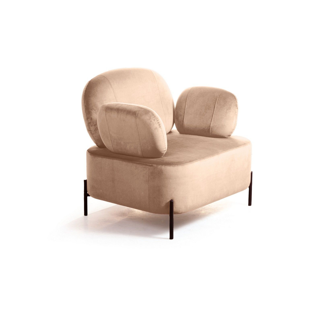 Кресло Dandy, бархат бежевый 5