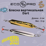 Блесна для рыбалки вертикальная ECOPRO Dart, 40мм, 3г, C