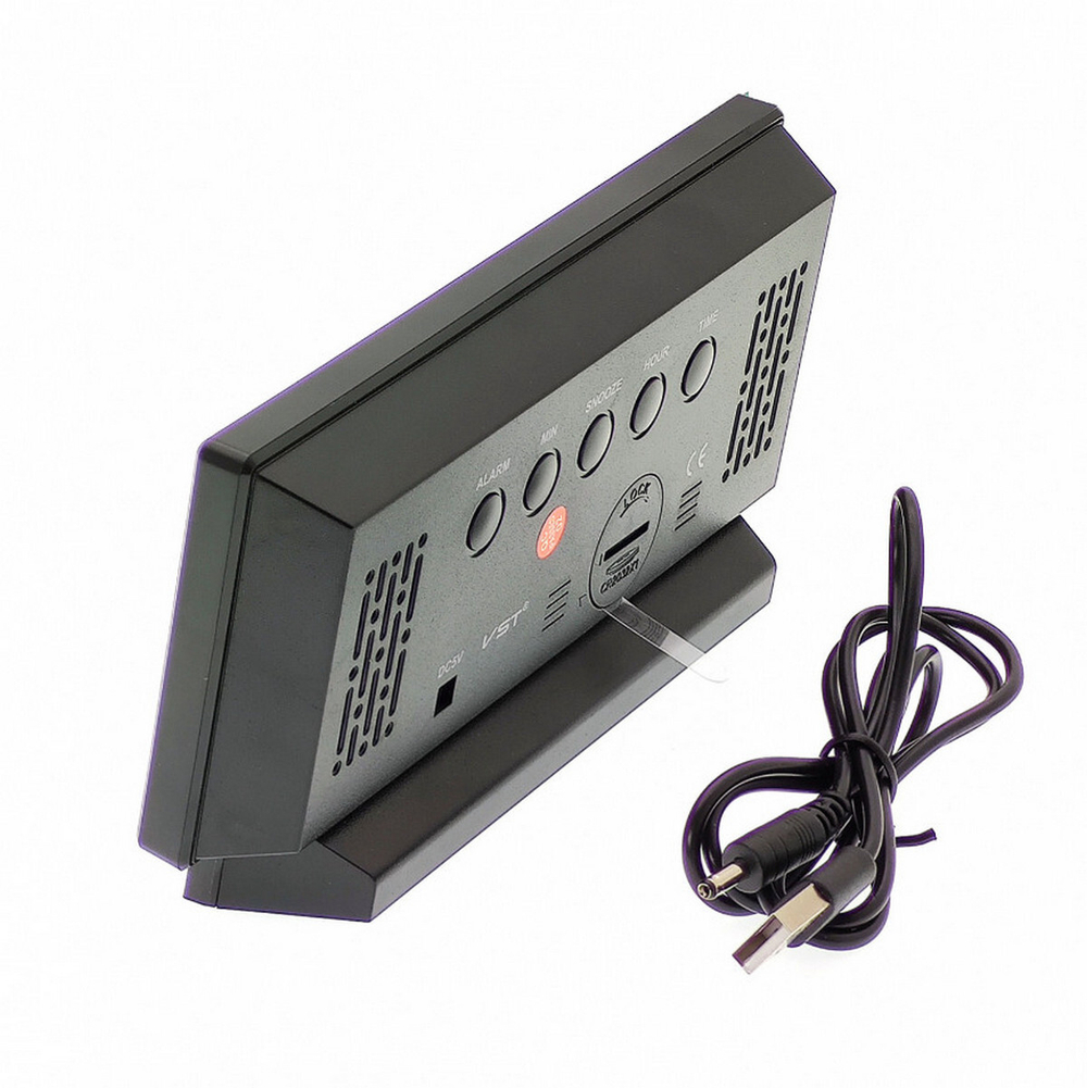 Часы зеркальные VST-897 USB Зеленое свечение