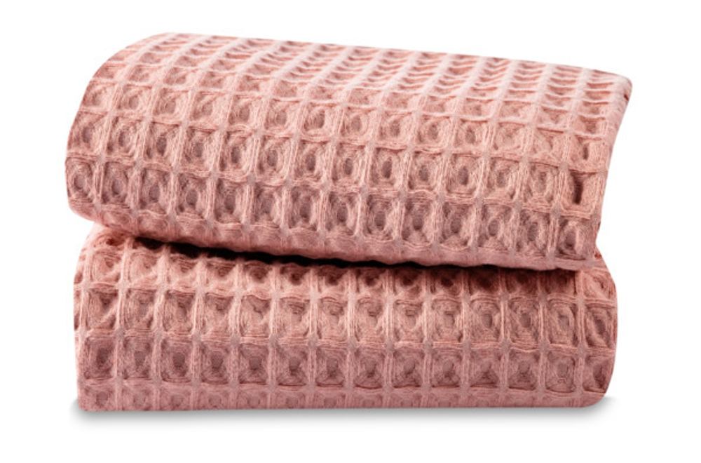 Набор полотенец кухонных 2шт 50х70см Wo Home Valencia розовый