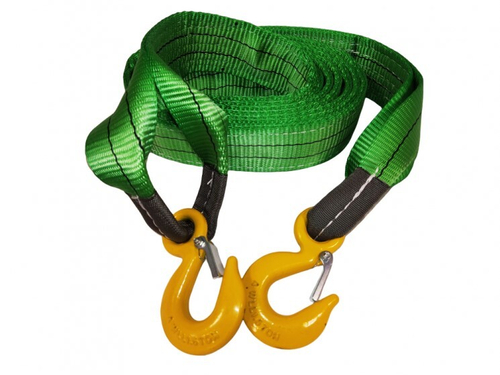 Трос буксир. (10 т) лента 2 крюка /5 м/ пакет (Сервис Ключ)