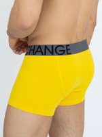 Яркие мужские трусы-боксеры с широкой резинкой (Размер: XXXL) (Цвет: желтый)