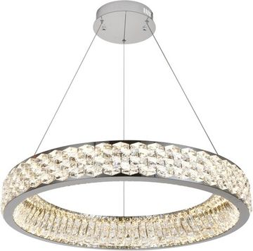 Люстра подвесная LED 70W 3000К-6000К 4040/09/08P хром/прозрачный Rhombus Stilfort