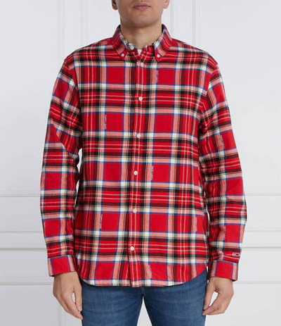 Рубашка TOMMY CHECK Tommy Jeans - красный(DM0DM17245)