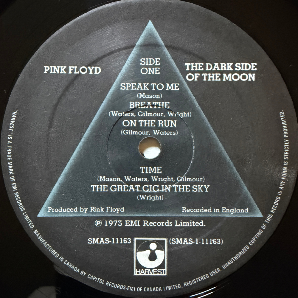 Pink Floyd ‎– The Dark Side Of The Moon (Канада)