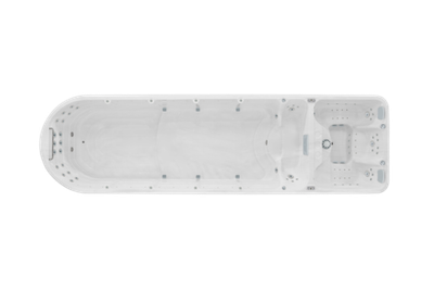 Закругленный плавательный гидромассажный спа-бассейн Victoria Star M-802 с двумя чашами