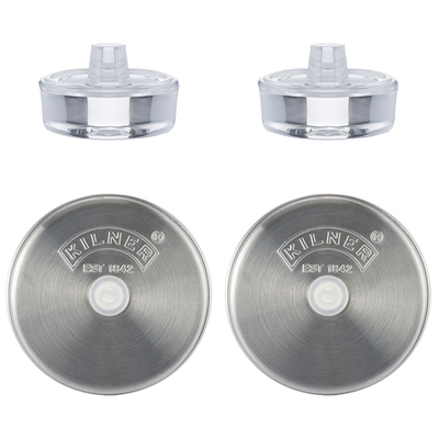 Набор из 2 плоских крышек и 2 гирь для консервирования