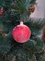 Шар стеклянный "Спас на крови",  ручная роспись