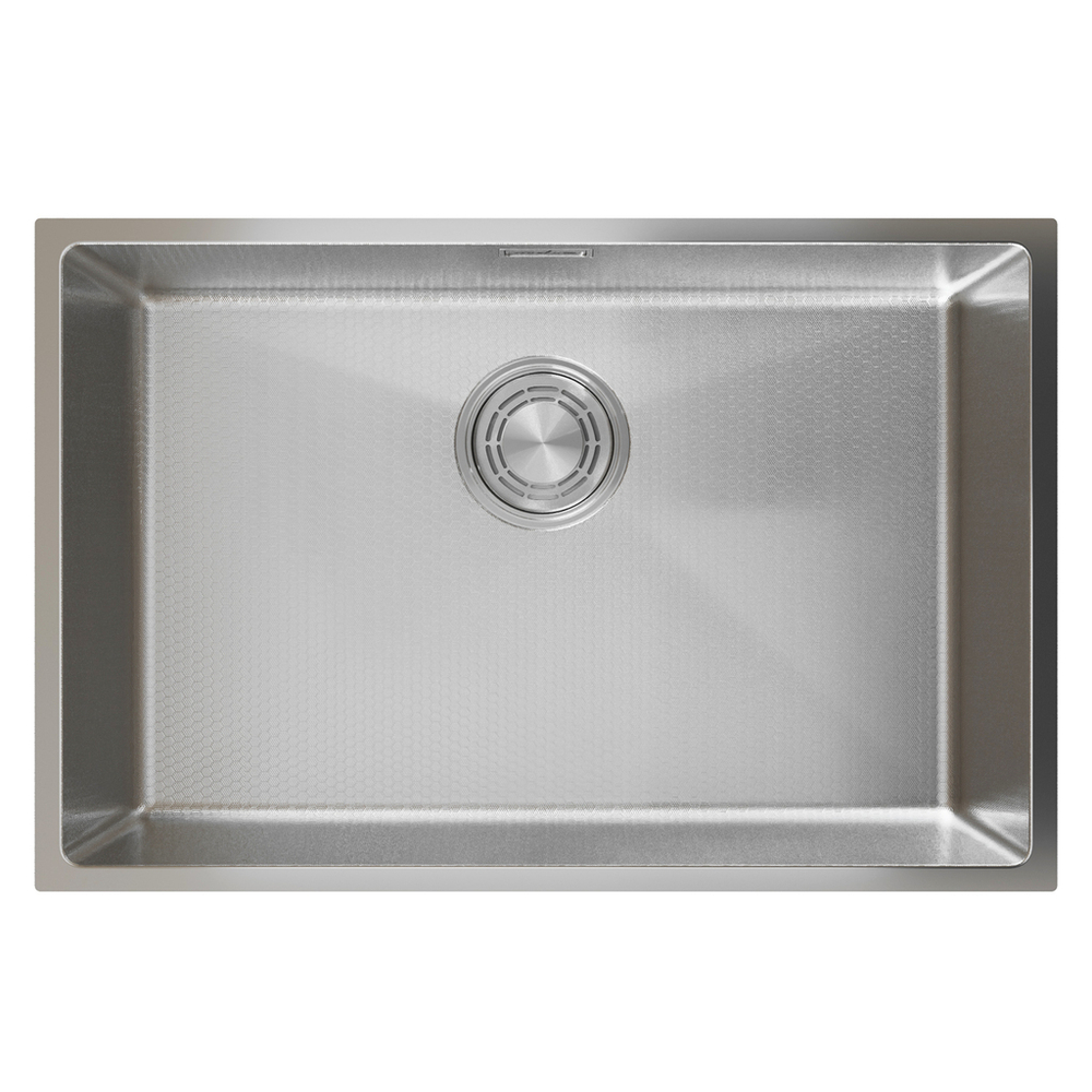 Мойка подст.монтаж 65х44 (3,0) вып 3 1/2  MIXLINE PRO 22см с сифоном (сатин НАНО декор)